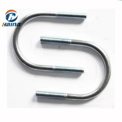 Carbon Steel 4.8gr Blue-White Zinc Plated U Bolt