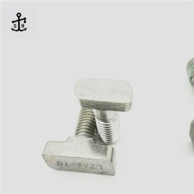 Stainless Steel SUS304 Hammer Bolt T Head Bolt for Aluminum Profile Square Head T Bolt