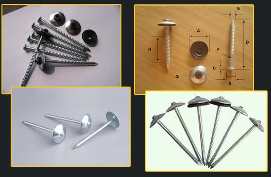 Galvanized Roofing Screw Nail with Washer/Assembled Roofing Nail From Tianjin