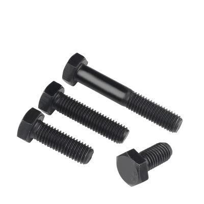 High Strength Black Carbon Steel Outer Hexagon Bolt, Hex Head Machine Screw