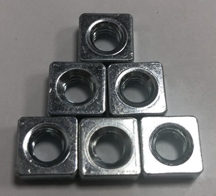 Zinc Plated Galvanized Black HDG Square Nut