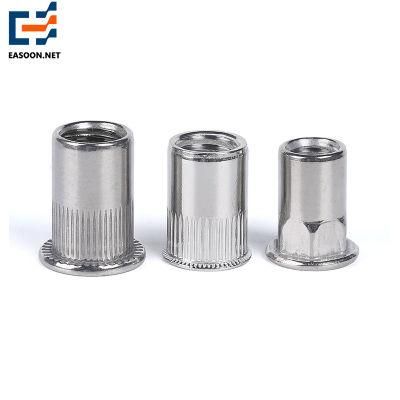 Reduced Countersunk Head Round Body Close End Threaded Insert/Rivet Nut Zinc Plated Csk Rivet Nuts