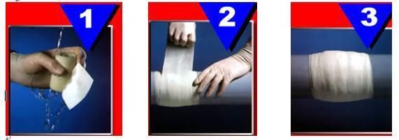 150mm Pipe 100mmm 9100mm Water Activited Fibreglass Wrap Cast Bandage