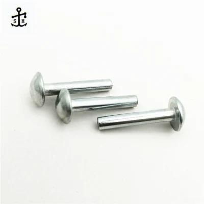 JIS B 1215 Large Mushroom Head Semi-Tubular Rivets for Garments Made in China