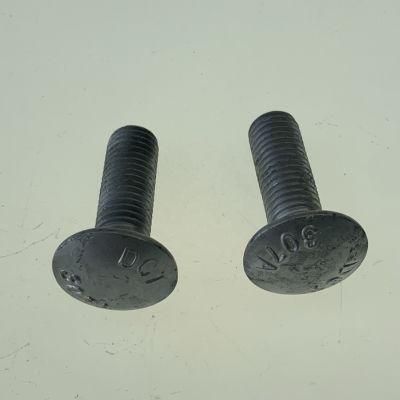 High Strength Grade 8.8 Steel HDG Guard Rail Bolt, Round Head Guard Rail Bolt