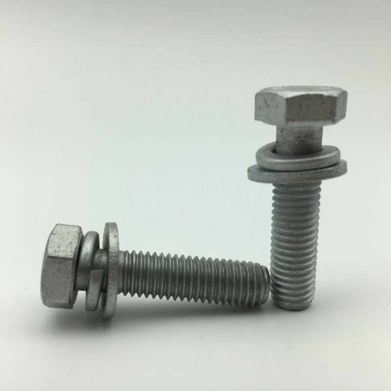 Sems Screw Hex Bolt Flat Washer Spring Washer