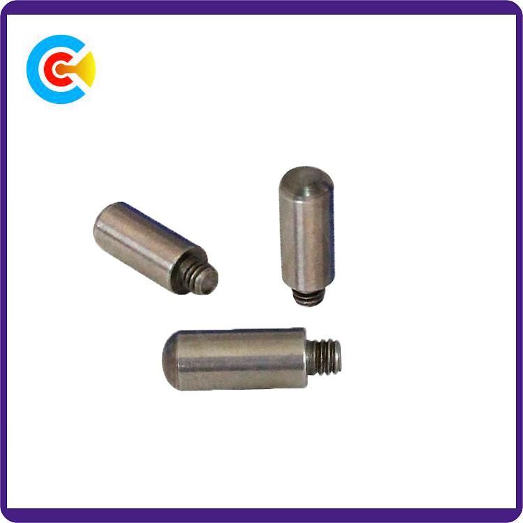 DIN/ANSI/BS/JIS Carbon-Steel/Stainless-Steel 4.8/8.8/10.9 Galvanized Pin Stud Screw for Building Railway