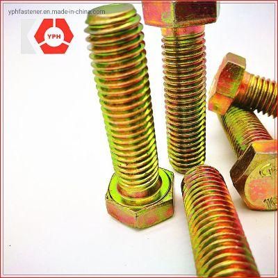 ASTM A325m Yellow Zinc Carbon Steel Heavy Hex Structural Bolts