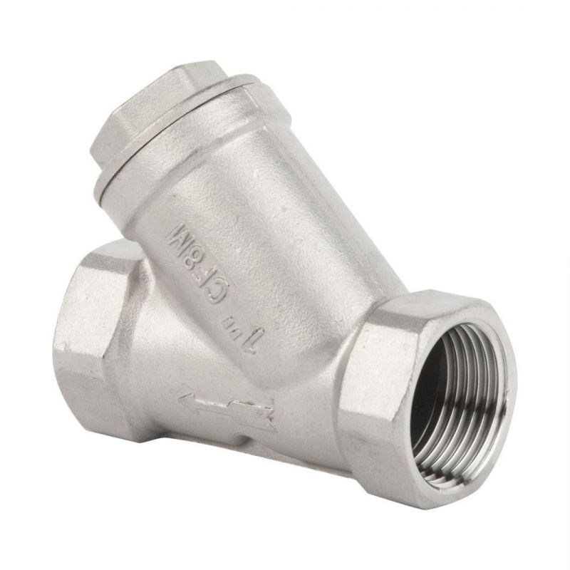 High Quality Standard 304/316 Stainless Steel Thread Female Y-Type Strainer