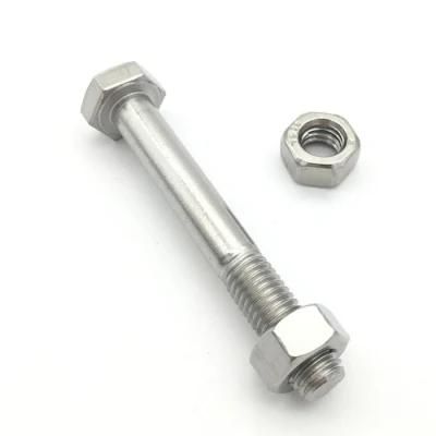 Factory Price Stainless Steel 304 316 316L DIN 931 DIN 933 1/6 Hexagon Head Bolts Ss Bolts Nuts Hex Bolt