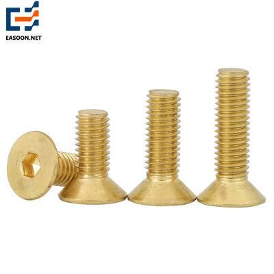 M2X4 Brass Screw Hex Socket Bolt and Nut with Brass Material M3X6 Screw