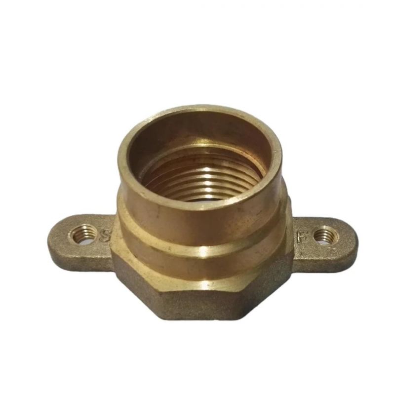 Copper Tube Connector CNC Turning Parts Brass Lug Joint
