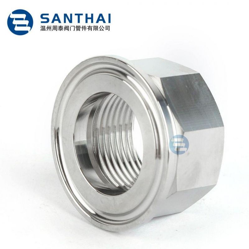 SS304 SS316L Sanitary Stainless Steel Nut Male Female Coupling Non-Standard Nut Customized Screw NPT Bsp SMS DIN
