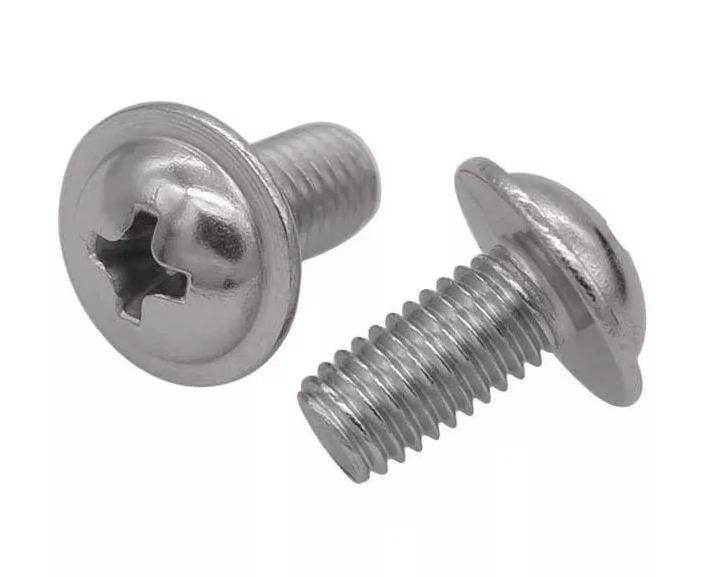 High Quality Pan Head Phillip Shoulder Bolt DIN967 Pan Head Cross Screw with Big Flange Machine Screw