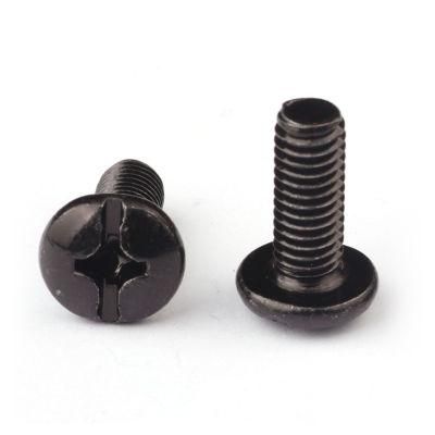 Black Zinc Truss Pan Head Phillips Slotted Combination Machine Screw