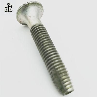 High Strength M6 M8 M9 M10 Carbon Steel Zinc Plated Container Floor Screw Made in China