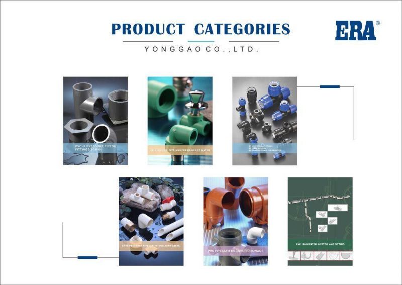 Era PVC/UPVC Dvgw CE Certificate DIN Pn10 Standard Fitting Pipe Clamp