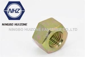 Zinc Plating Yellow Heavy Hex Nuts ASTM A563m 10s