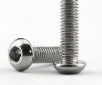 Stainless Steel 304 Round Head Hexagon Socket Screw Round Cup Bolt Pan Head Hexagon Socket Screw M6-M10