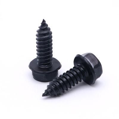 Customized 304 Stainless Steel Electrophoresis Hexagon Head Self-Tapping Screws with Collar