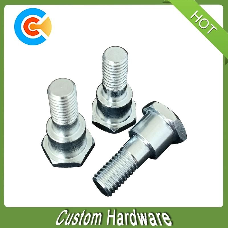 M8X12 Carbon Steel Galvanized Hex Head Step Shoulder Screw