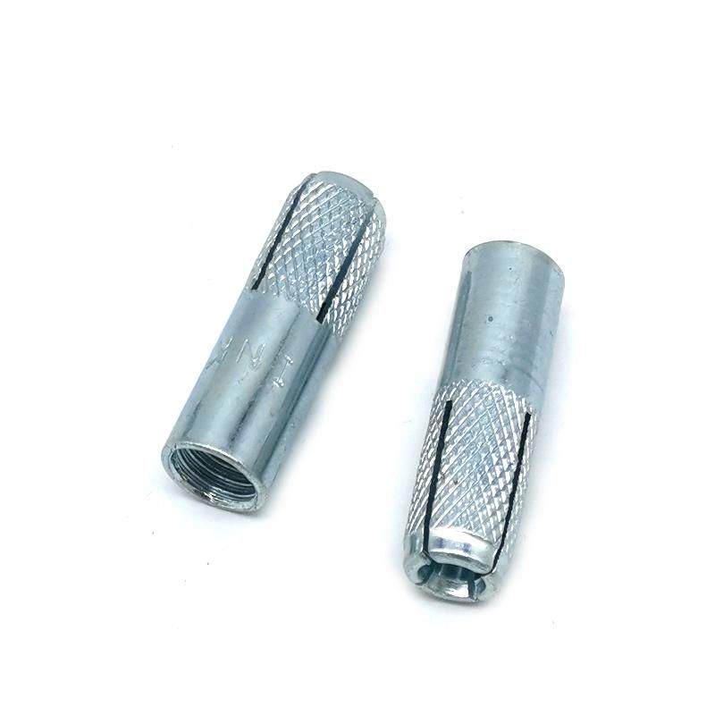 Carbon Steel Zinc Plated Drop in Anchor Bolt with Knurling