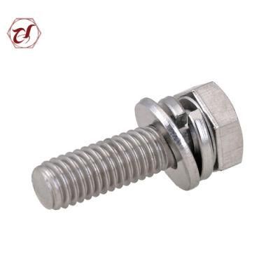 304 Stainless Steel Bolt with Nut and Washer 316 Hex Bolt