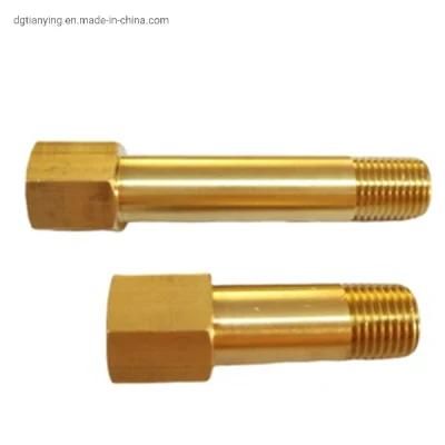 Male to Female NPT Brass Long Hex Hose Connection Nipple