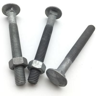 Hot Dipped Galvanised HDG DIN603 Cup Head Carriage Bolt/ Coach Bolt