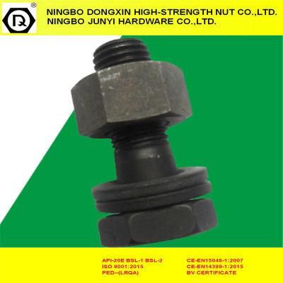 Black Fastener Hex Head Bolt Full Thread 12.9 DIN933