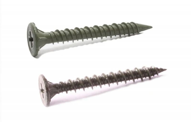 Ruspert Coated Phillips Wafer Head with Nibs Hi-Low Cement Board Screws