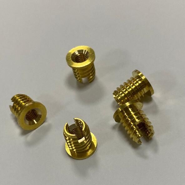 Customized Threaded Knurled Brass Insert Nut for Plastic and Wood Slotted Nut
