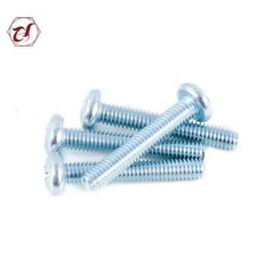 Full Thread Phillips Pan Head Zinc Plated Machine Screw