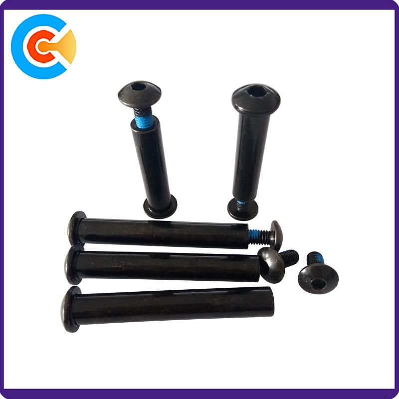 Steel M10 Round Head Hex Self-Locking Sems Screw
