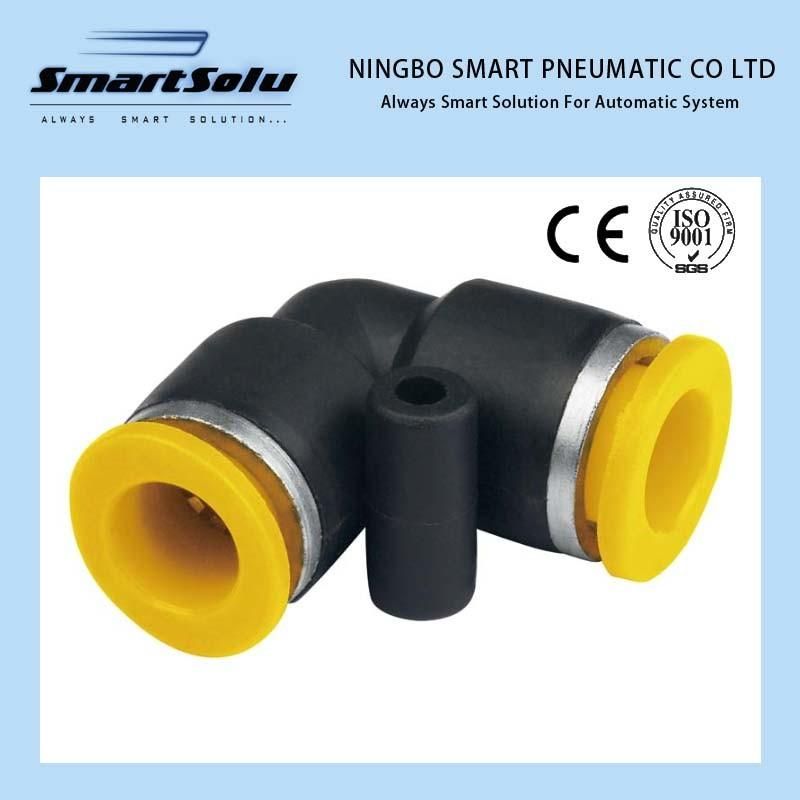 High Quality PV Plastic Pneumatic Push in Combination & Joint Fittings