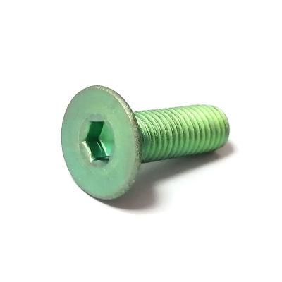 Csk Hexagon Socket Cap Bolt Titanium Anodized Green Flat Head Allen Screws