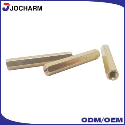 DIN6334 Copper Brass Hex Long Coupling Nuts
