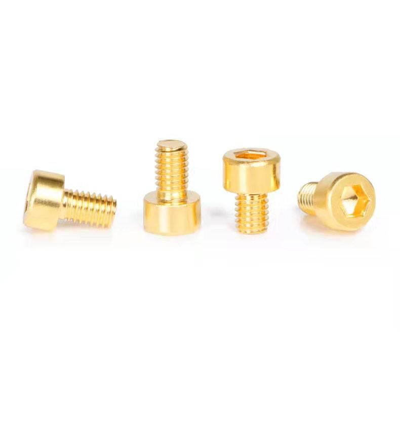 DIN912 Brass M3 M4 M5 M6 M8 M10 M5 X 18mm Hex Socket Cap Screw