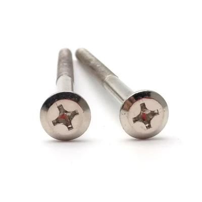 Lengthened Half Thread Flat Head Phillips Connection Furniture Bolts Screws