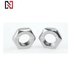 Stainless Steel Hexagon Thin Nut with DIN ISO JIS ANSI Standard
