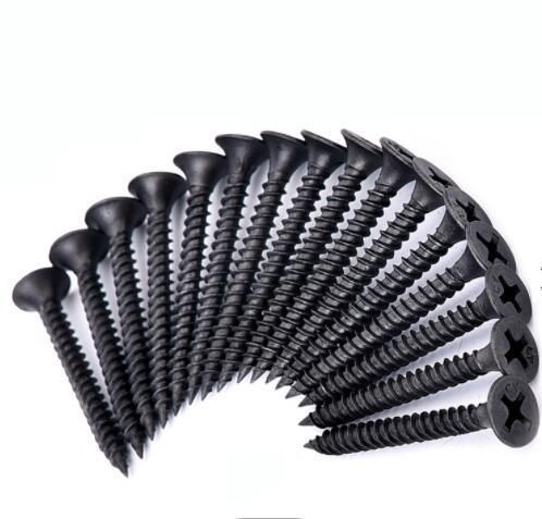China Manufacture Fine Thread Black Phosphated Drywall Screw
