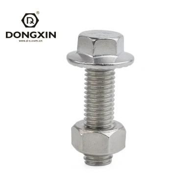 Factory Price M10 Steel Hex Flange Bolt and Nut DIN6921 Steel M3-M56 Hex Head Flanged Bolt