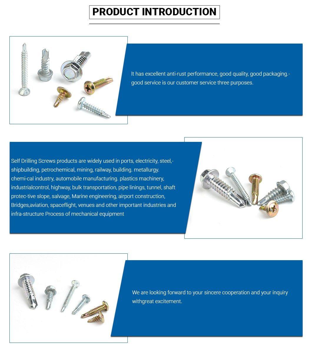 Galvanized EPDM with Hex Flange Head Self Drilling Screw