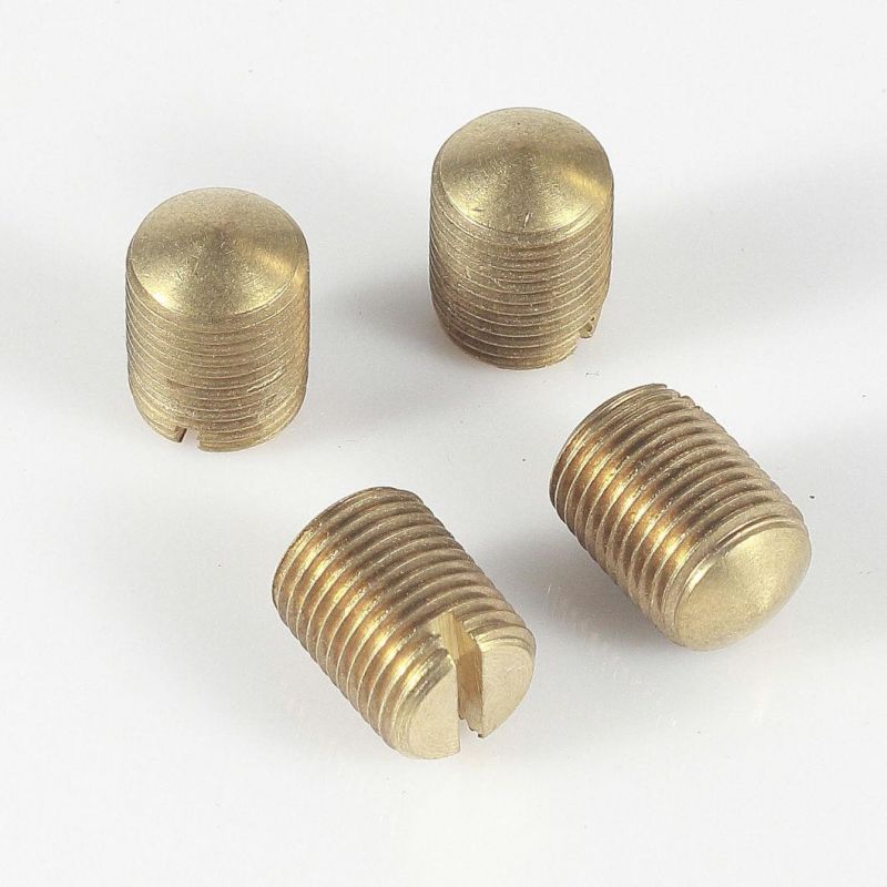 China Fasteners Factory Gold Supplier Wholesale Customized Brass Screw for Furniture