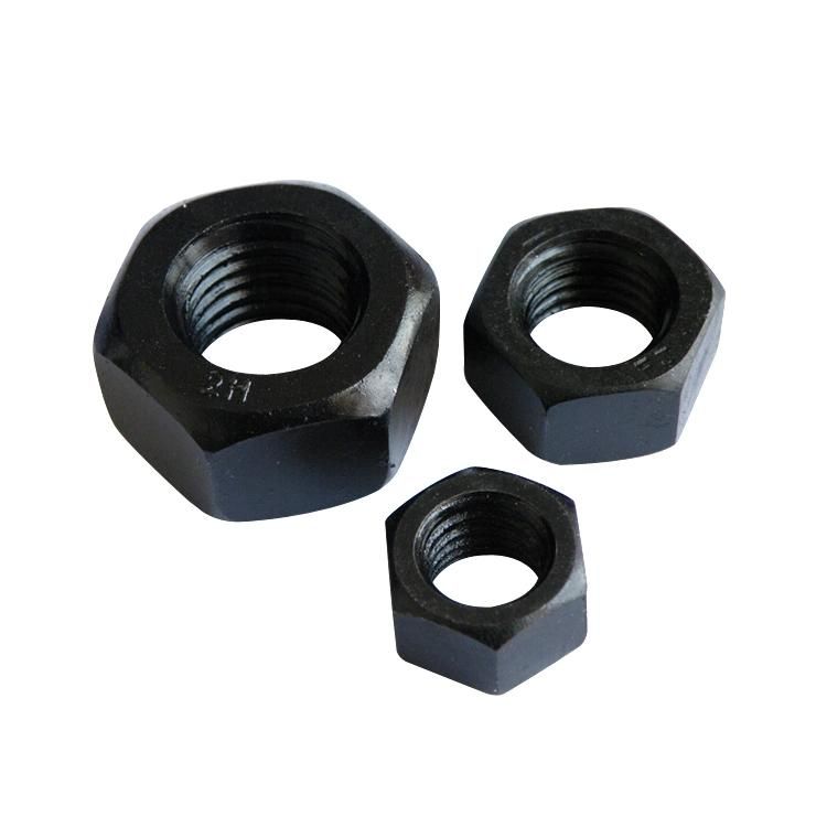 2h Heavy Hex Nuts Black