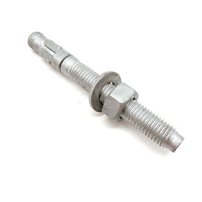 Grade 8.8 Carbon Steel HDG M20 M24 Sleeve Anchor Bolt for Iron Tower