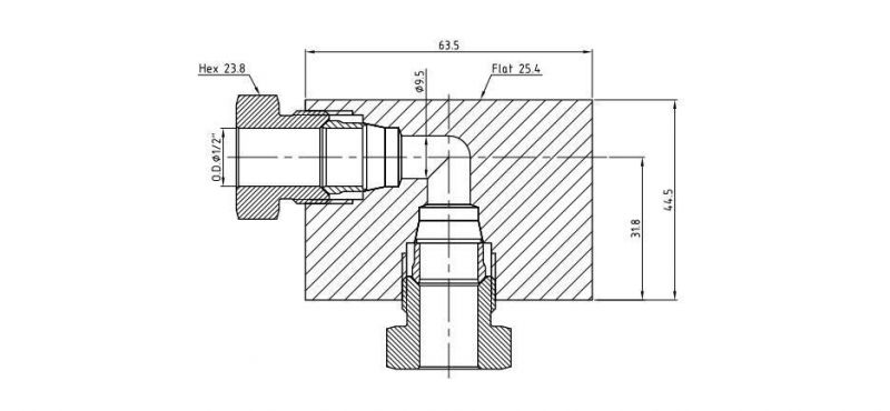 Hikelok 316 Stainless Steel 15000 Psi Union Elbow Connection Fittings