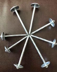 Galvanized Umbrella Head Smooth Shank Roofing Nail with Rubber Washer