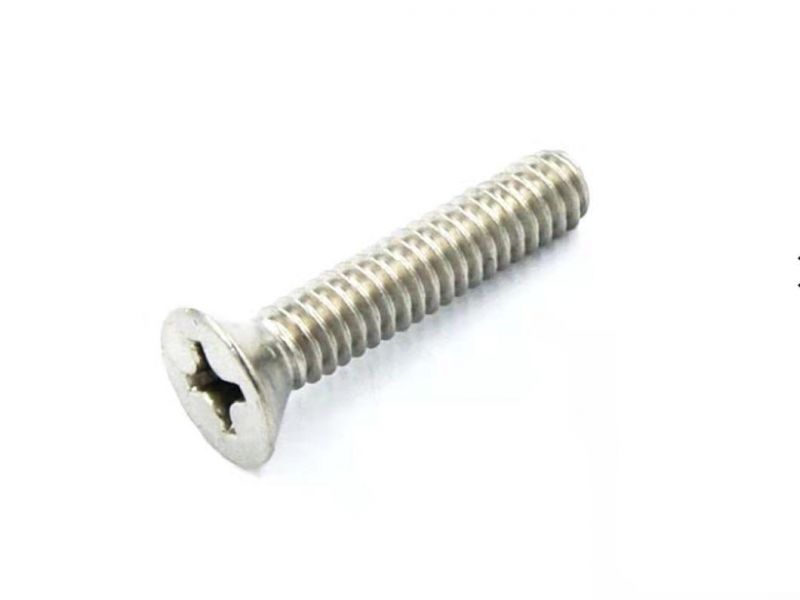 Stainless Steel Carbon Steel Alloy Steel Different Finishes Flat Head Screws