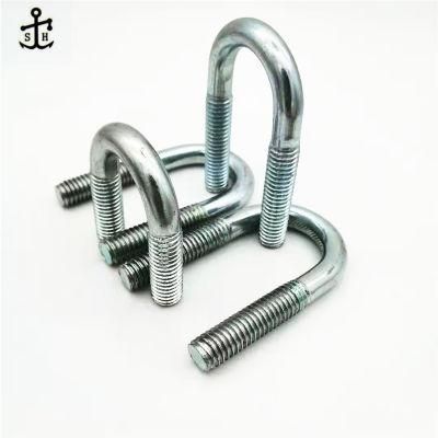 Carbon Steel Zinc Coated Screw Staple U Bolt Made in China